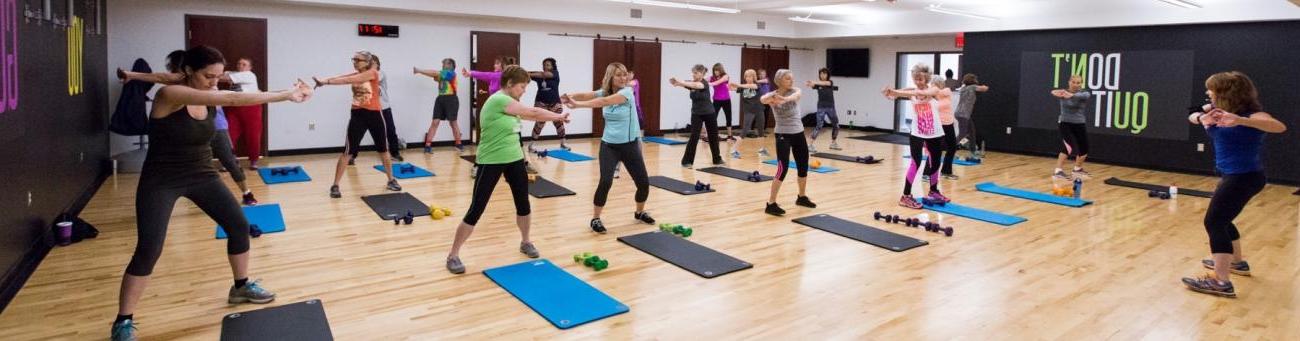 Group Yoga session